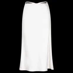 Love Stories Mia Eleganter Rock mit mittlerer Taille Weiß Discount