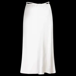 Love Stories Mia Eleganter Rock mit mittlerer Taille Weiß Discount