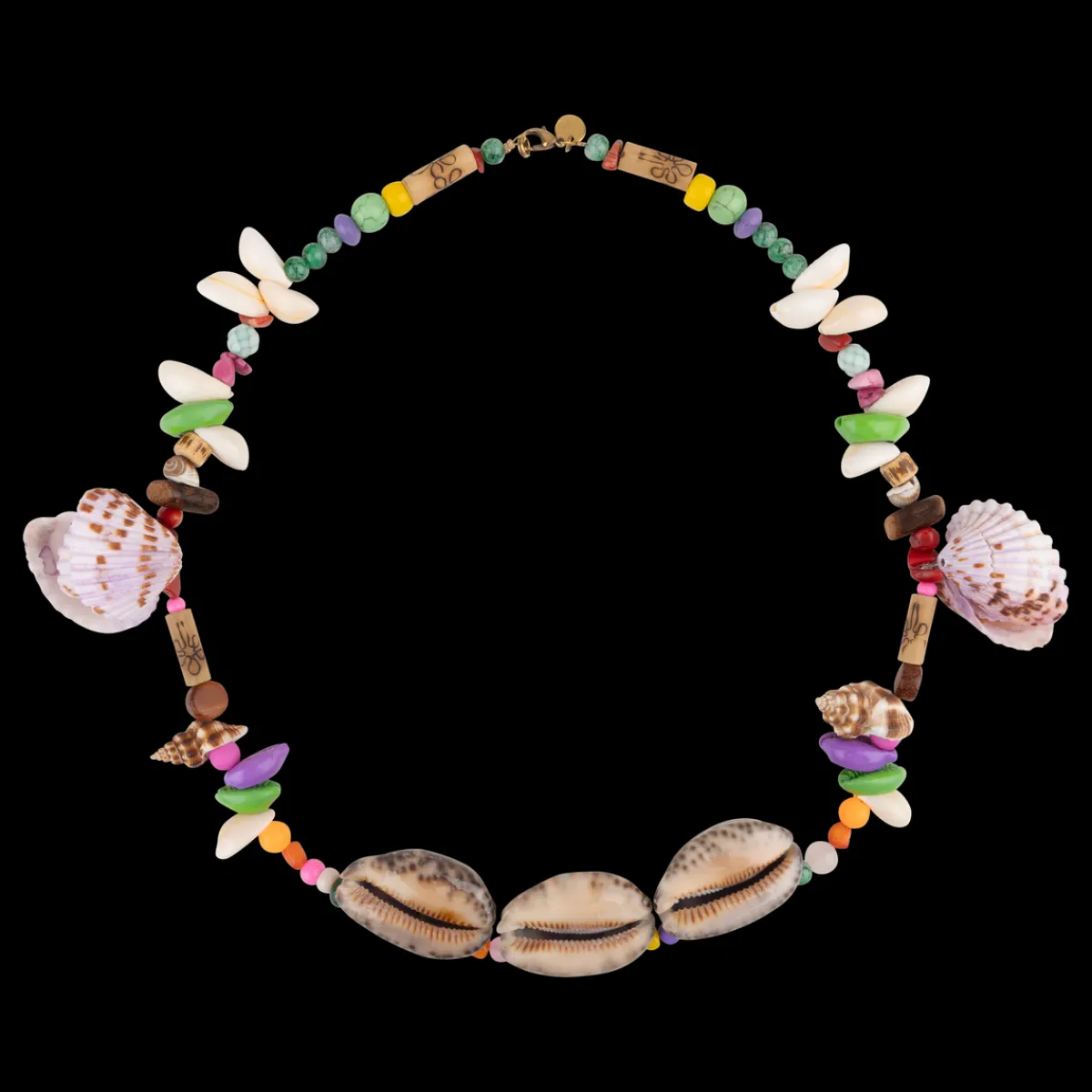 Love Stories Muschel-Halskette Muschel-Halskette Mehrfarbig Fashion