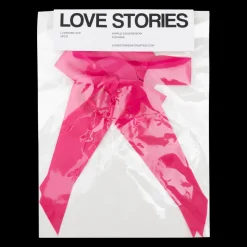 Love Stories Nippelsticker Nippelaufkleber mit Schleife Pink Hot
