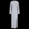 Love Stories Olsen Langes bequemes Kleid Off-White New