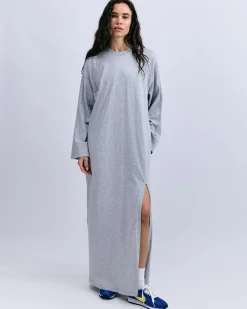 Love Stories Olsen Langes bequemes Kleid Off-White New