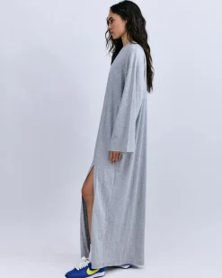 Love Stories Olsen Langes bequemes Kleid Off-White New