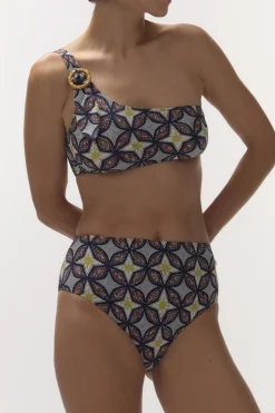 Love Stories Pebbles Bikinihöschen mit hoher Leibhöhe Blau Hot