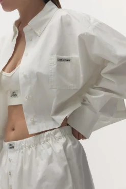 Love Stories Pete Langärmliges Hemd mit Knöpfen Off-White Sale