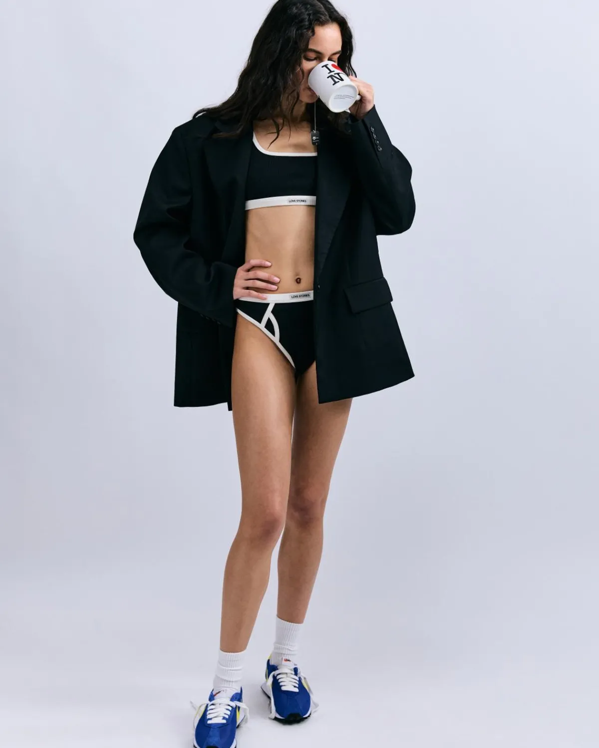 Love Stories Rika Stylische, sportliche Bralette Schwarz Clearance