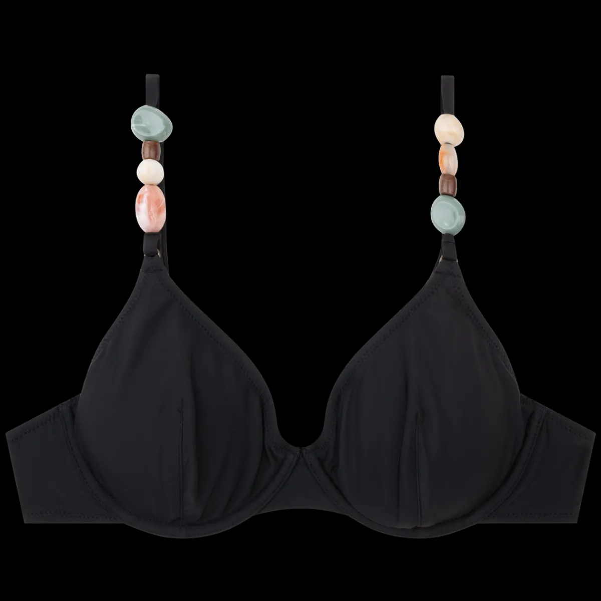 Love Stories Romeo Elegantes Bikinioberteil mit Bügel Schwarz Fashion