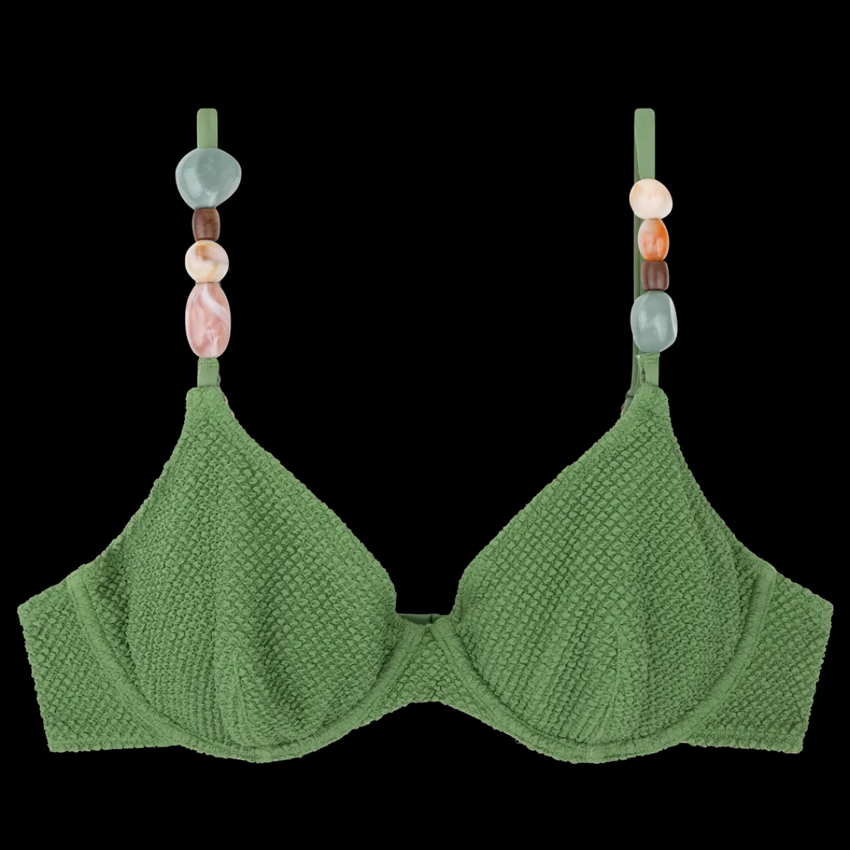 Love Stories Romeo Elegantes Bikinioberteil mit Bügel Grün Discount