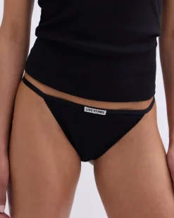Love Stories Rosie Slips im Tanga-Stil Schwarz Discount