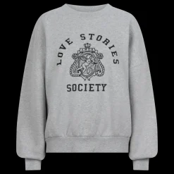 Love Stories Sloane Crewneck-Pullover Grau Outlet