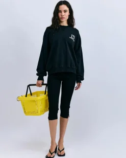 Love Stories Sloane Pullover mit Rundhalsausschnitt Schwarz Fashion