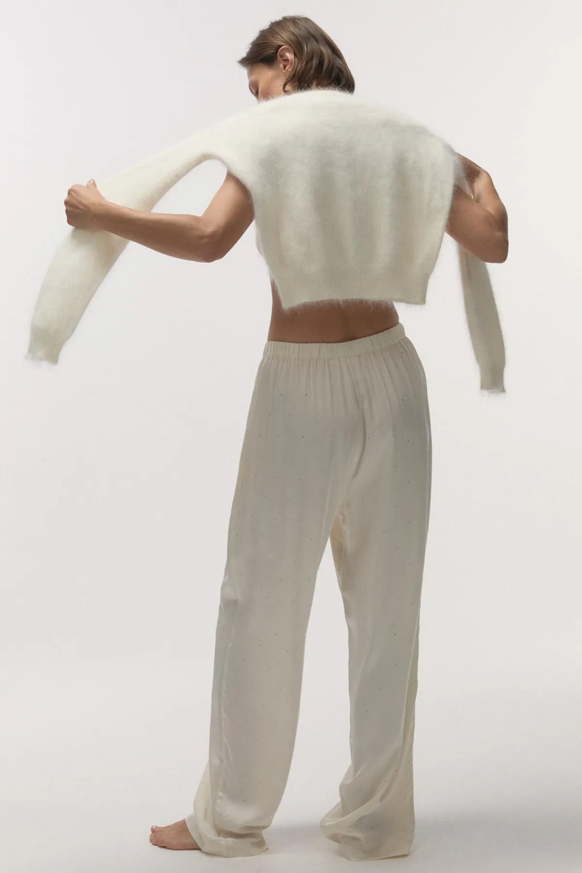 Love Stories Theodore Bequeme Pyjamahose Off-White Online