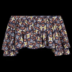 Love Stories Tropic Bedrucktes schulterfreies Oberteil Blau Clearance