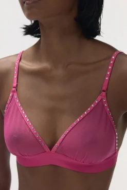 Love Stories Uma Bequeme Triangle Bralette Pink Clearance