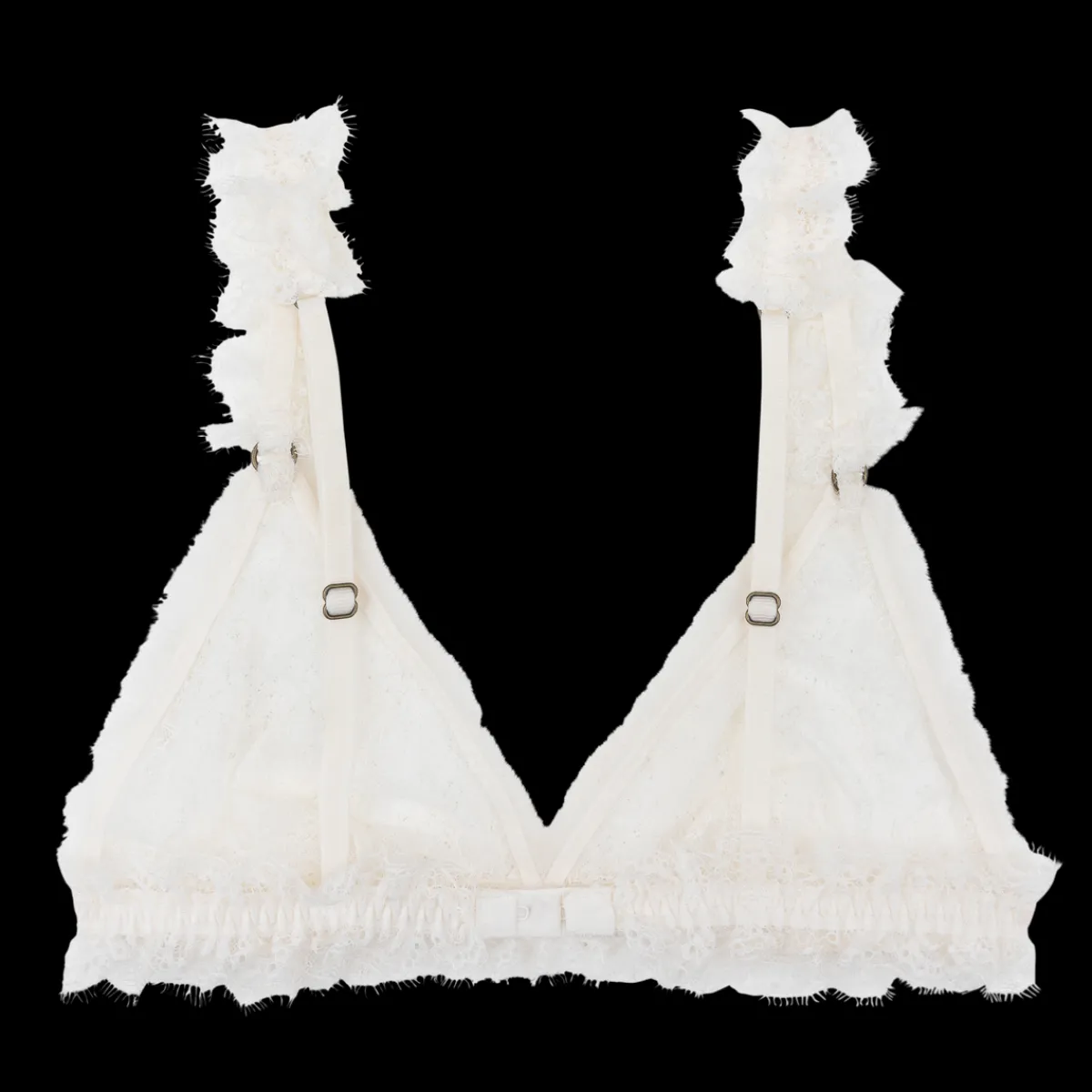 Love Stories Uma Bequemer Triangle-Bralette Off-White Fashion