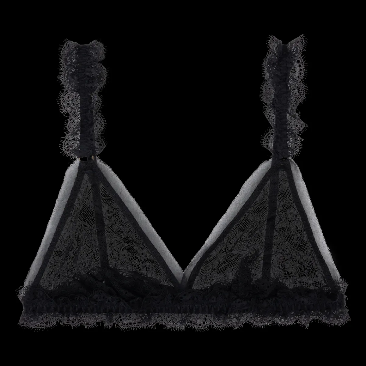 Love Stories Uma Bequemes Triangle-Bralette Schwarz Sale