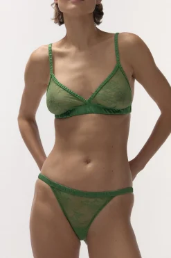 Love Stories Wild Rose Bequemer Spitzen-Slip Grün Sale