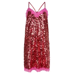 Love Stories Willow Kurzes Slip Dress Rot Outlet