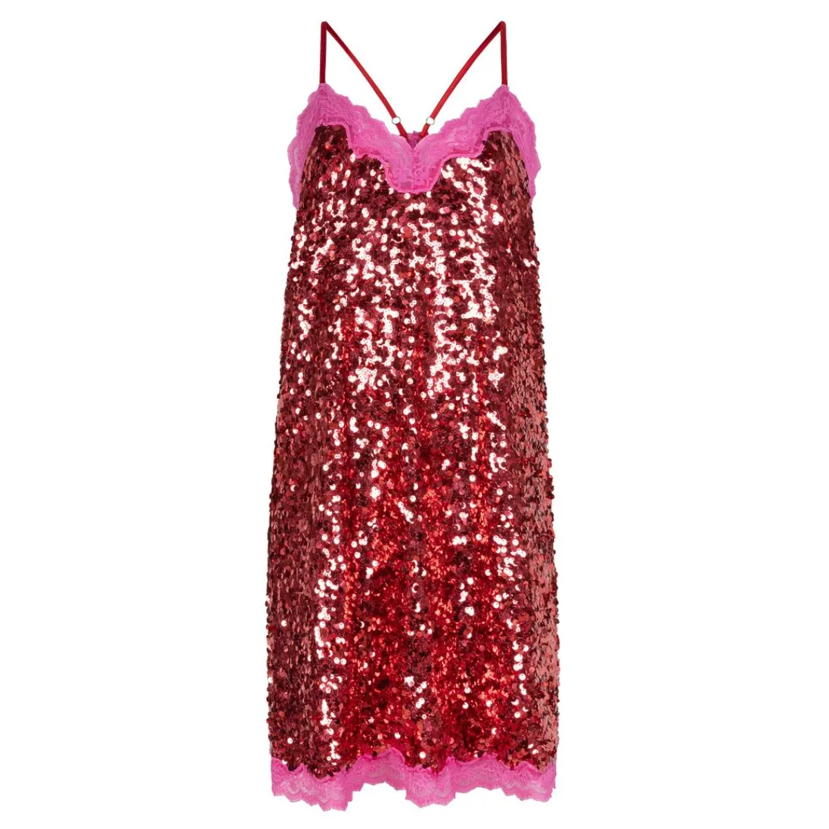 Love Stories Willow Kurzes Slip Dress Rot Outlet