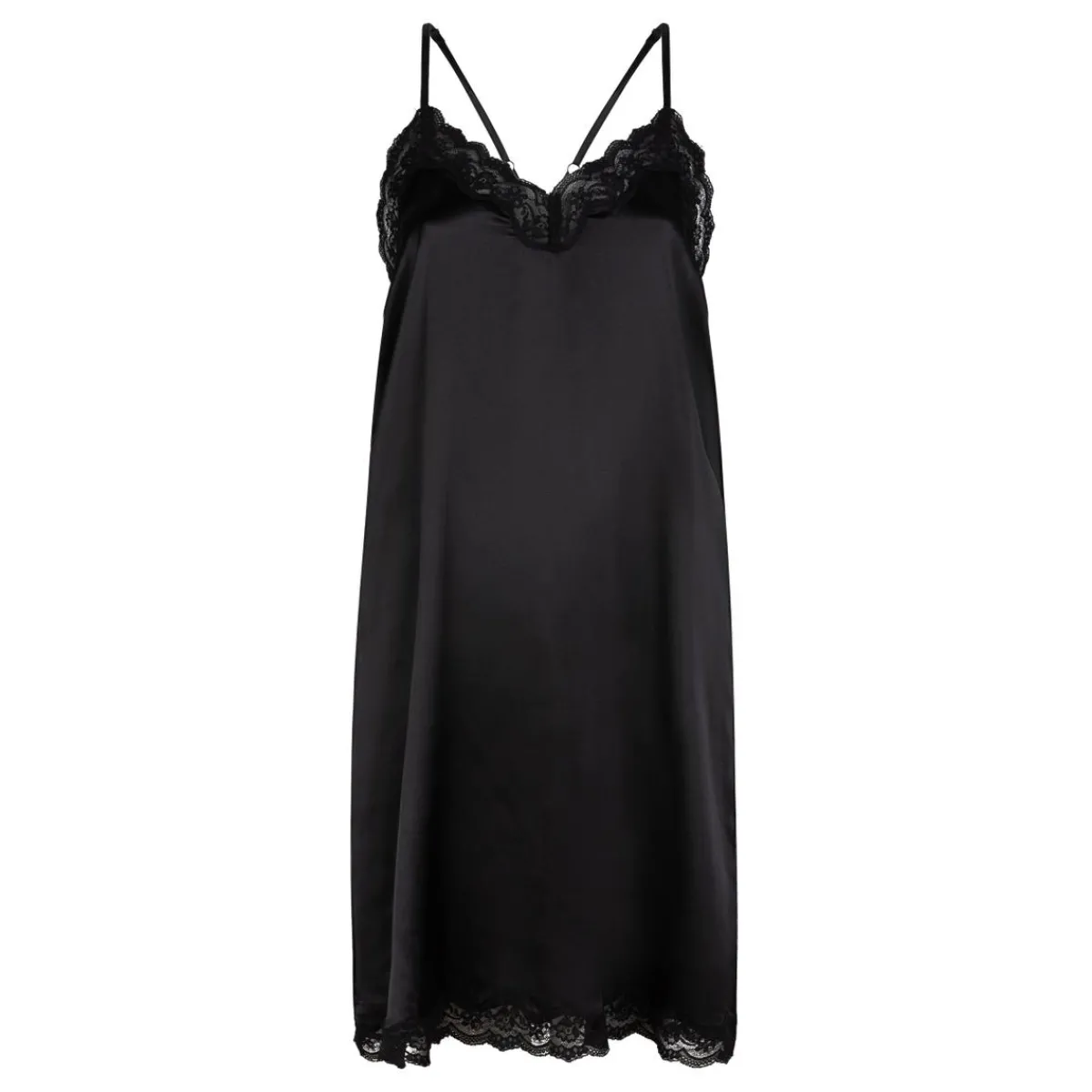 Love Stories Willow Kurzes Slip Dress Schwarz Clearance