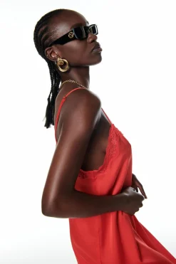 Love Stories Willow Kurzes Slip Dress Rot Online