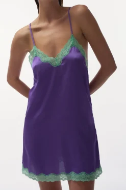Love Stories Willow Kurzes Slip-Kleid Lila Clearance