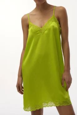 Love Stories Willow Kurzes Slip-Kleid Limette Hot