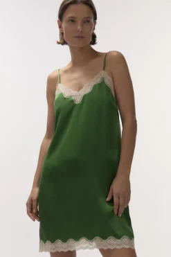 Love Stories Willow Kurzes Slip-Kleid Grün Sale